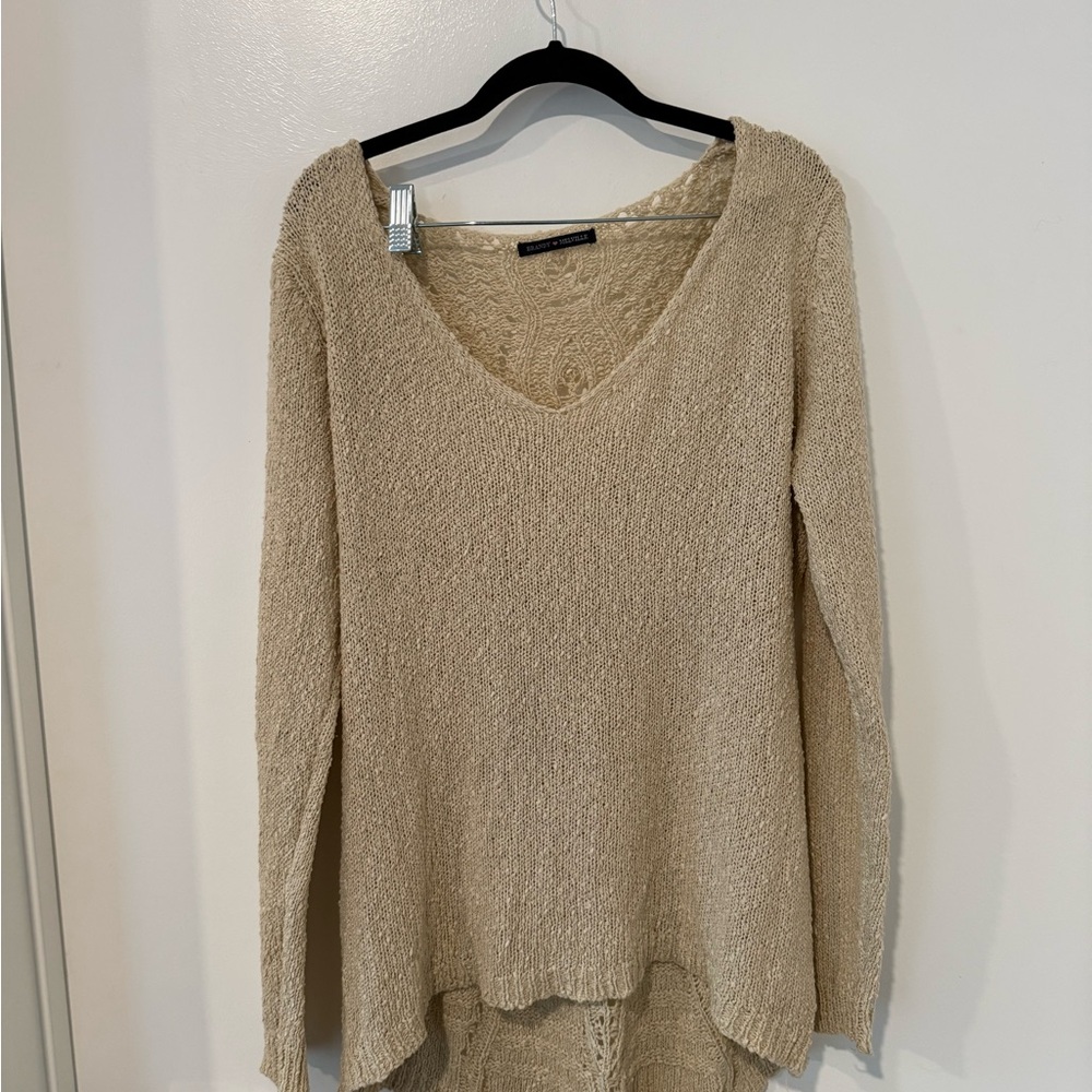Brandy Melville Cream Knit Top